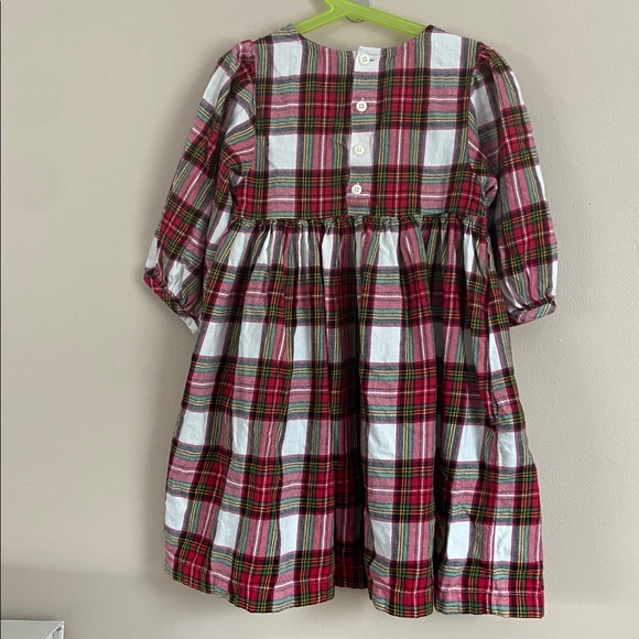 Hanna Andersson- Print Flannel Dress in Family Holiday Plaid - Picture 7 of 7
